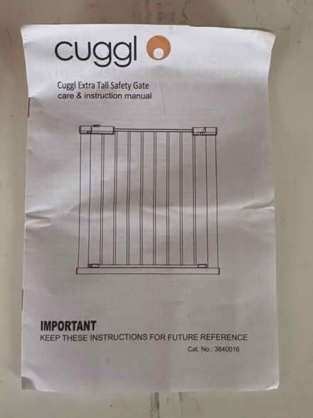 Photo of free Cuggl High Baby Gate (Peterborough PE1) #2