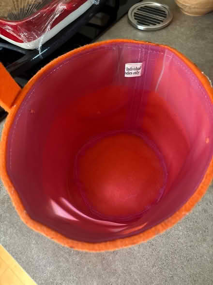 Photo of free Felt Pumpkin Candy Bucket (Providence Subdivision, Elgin) #3