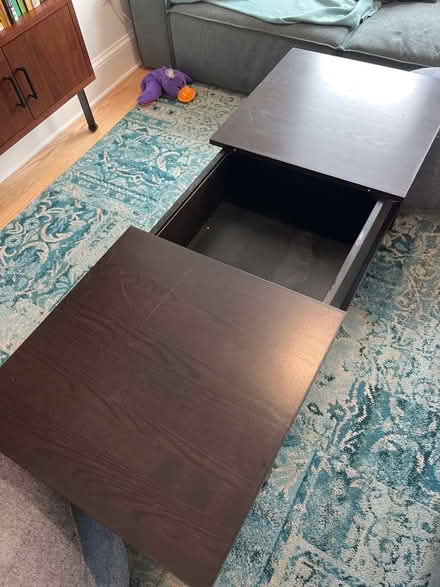 Photo of free wooden coffee table with storage (Petworth) #2