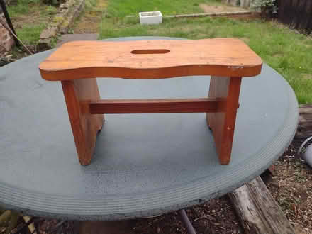 Photo of free Vintage solid wood stool (Sherwood NG5) #1