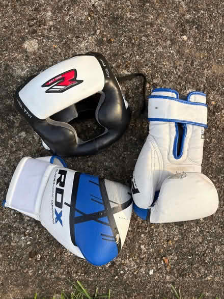 Photo of free Boxing gloves and head protection (Bramford IP8) #1