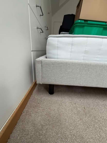 Photo of free Upholstered Double Bed with Headboard (Croham CR2) #3