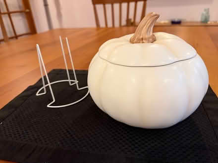 Photo of free ceramic pumpkin bouquet planter (White Oaks area of San Carlos) #3