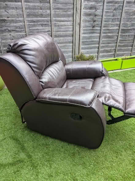 Photo of free Brown reclining single sofa (Wickford SS12) #4