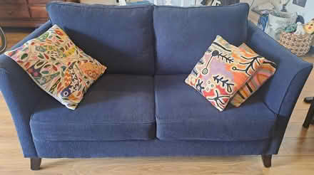 Photo of free navy blue Sofa (Alphington Vic) #1