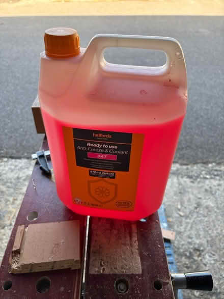 Photo of free Halfords anti-Freeze coolant (Off Bath Road. RG1) #1