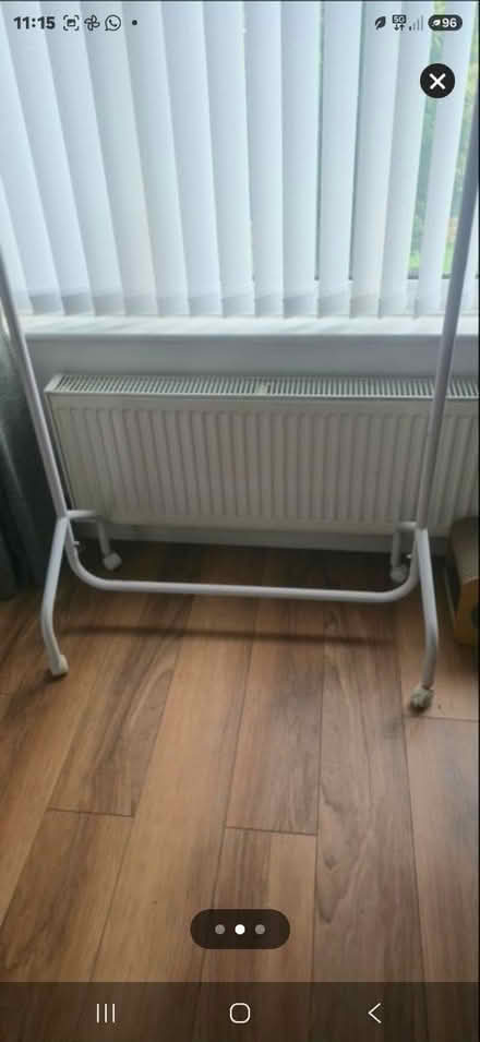 Photo of free White clothes rail (Becontree RM8) #2