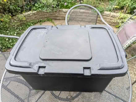 Photo of free Black plastic storage box (St John's TN13) #1