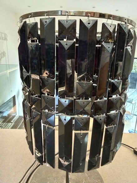 Photo of free Black Glass Table Lamp (Elmstead BR7) #2