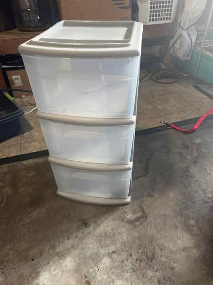 Photo of free 3 plastic drawers (Pleasanton, Jensen tract) #1