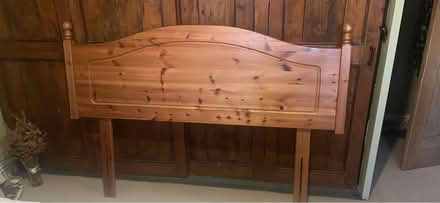 Photo of free Double Wooden Headboard (Letchworth SG6) #1