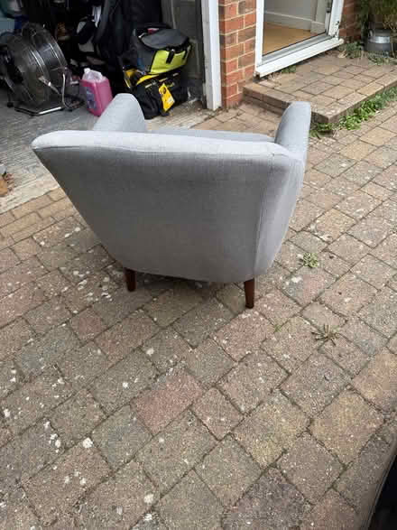 Photo of free Grey arm chair (Letchworth) #4