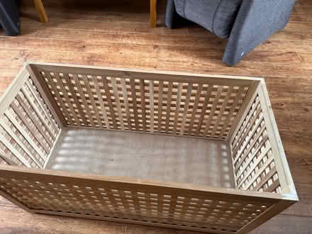 Photo of free Wooden slatted storage box (Bromsgrove B60) #4
