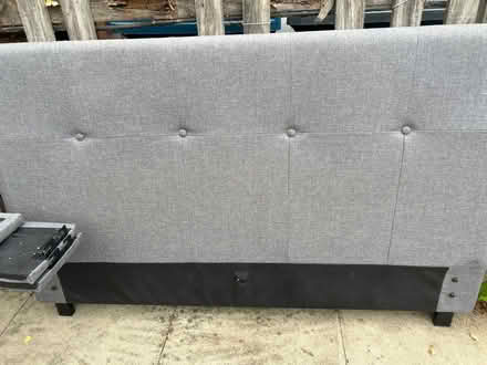 Photo of free Gray fabric double bed (Harrow HA3) #2