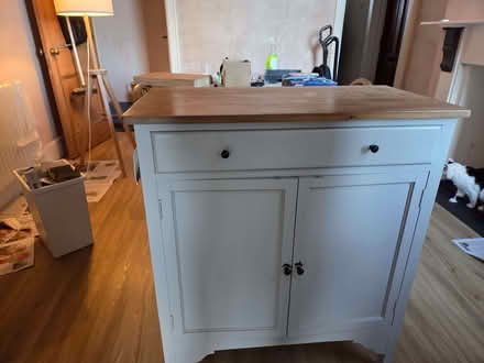 Photo of free Grey unit with wooden top (Brincliffe S11) #1