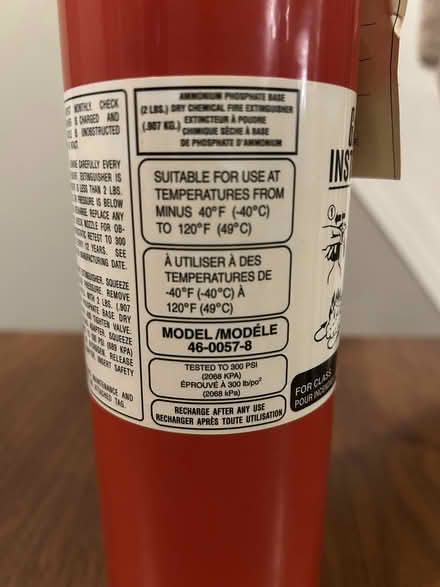 Photo of free Fire Extinguisher- needs recharging (Riverside/Hunt Club) #2