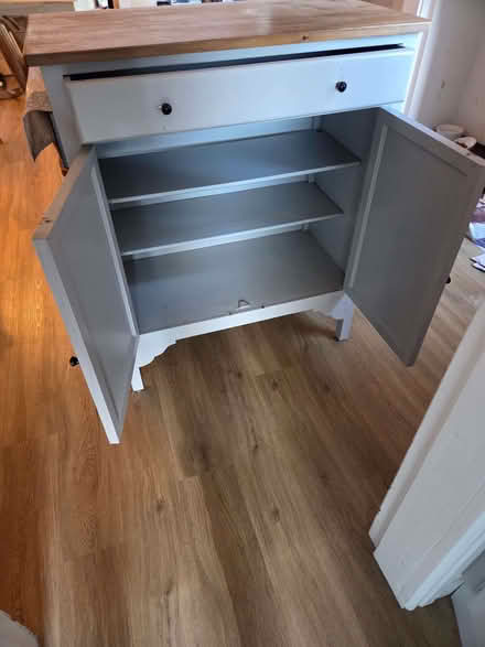 Photo of free Grey unit with wooden top (Brincliffe S11) #2