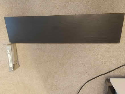 Photo of free IKEA dark brown/black shelf and brackets (Hill Head PO14) #1
