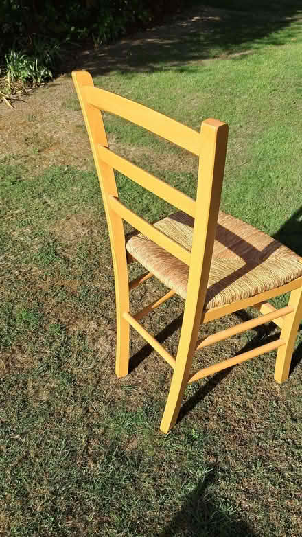Photo of free Wooden Chair with woven rafia seat (Enfield EN2) #4