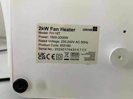 Photo of free small fan heater - PROJECT - needs reassembly (West Marina TN38) #2