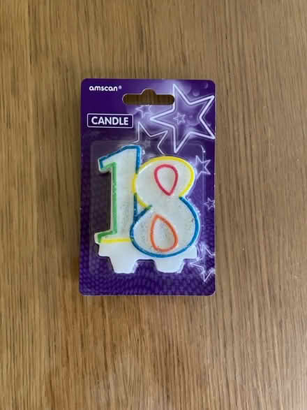 Photo of free 18th birthday candle (St. Michaels Mead, B/Stortford) #1