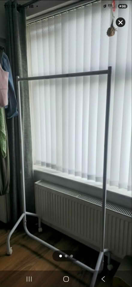 Photo of free White clothes rail (Becontree RM8) #1