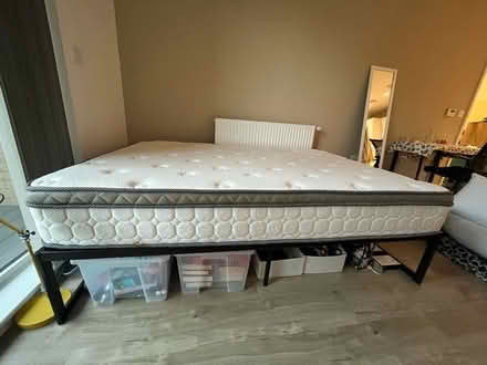 Photo of free Double Mattress & Bed Frame (E49jq) #2