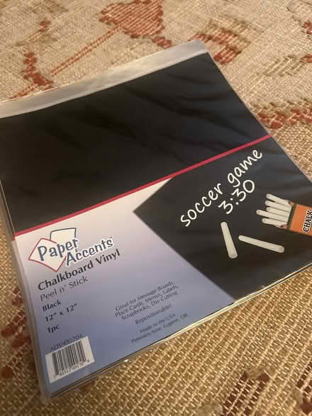 Photo of free Peel and Stick Chalkboard Sheets (Harvard MA) #1