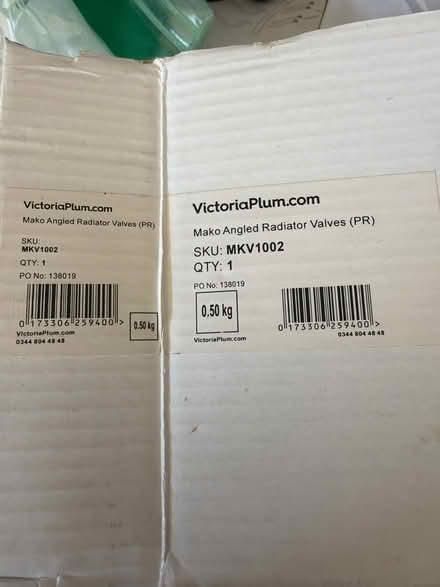Photo of free New radiator valves (Cambridge CB4) #2