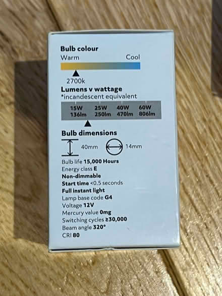 Photo of free G4 LED bulbs x8 (Rotherhithe SE16) #2
