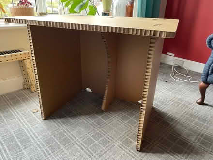 Photo of free Cardboard desk (Netherton Braes G44) #1