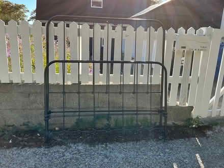 Photo of free Full size bed frame (University village) #1