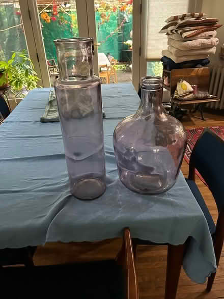 Photo of free 2 large decorative glass jars (Chevy Chase DC) #1