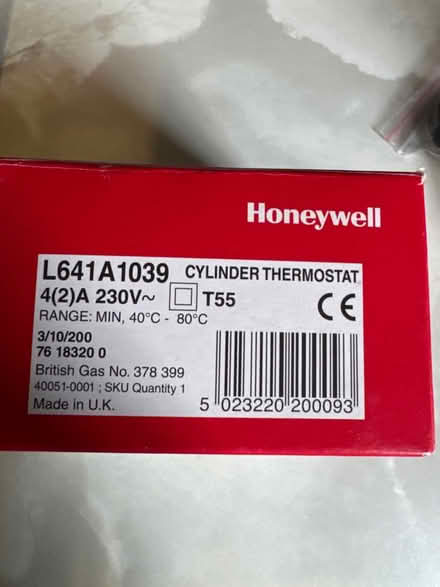 Photo of free Cylinder Thermostat (Dogsthorpe PE1.) #2