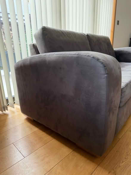 Photo of free Grey sofa & matching armchair (Croham CR2) #2