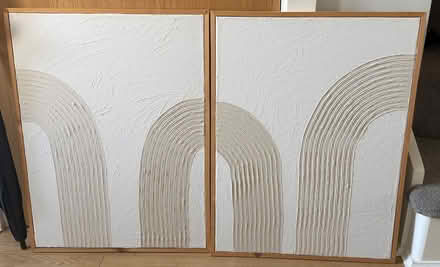 Photo of free Homemade neutral canvas x2 (Wickford SS11) #1
