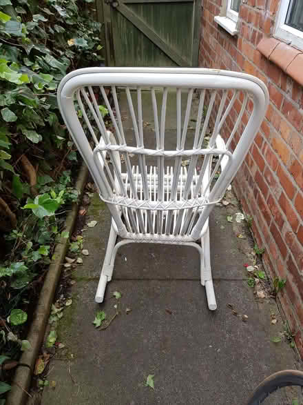 Photo of free White cane rocking chair (Nantwich CW5) #3
