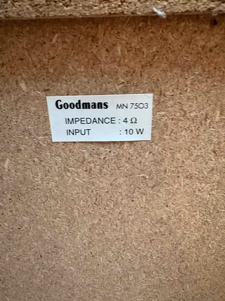 Photo of free Two speakers - goodman (Sutton Pools OX14) #2