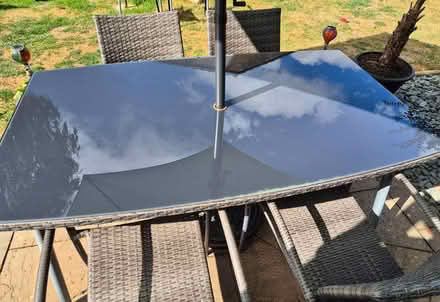 Photo of free Glass-top garden table (only) (Poole BH17) #4