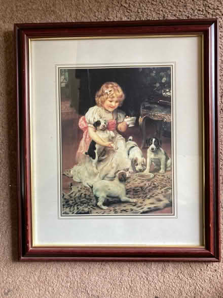 Photo of free Framed & Glazed Print "Tea-Time" (Frame 29 x 34cm) (St James, South Elmham IP19) #1