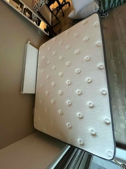 Photo of free Double Mattress & Bed Frame (E49jq) #3