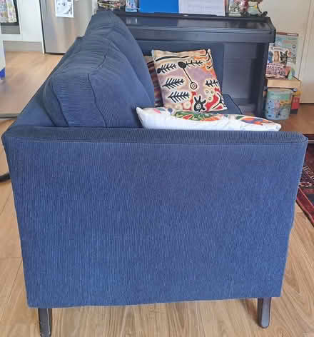 Photo of free navy blue Sofa (Alphington Vic) #2
