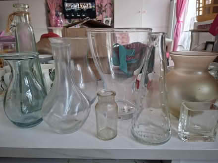 Photo of free Selection of glass vases (Streatham SW16) #2