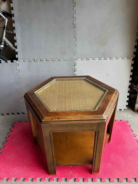 Photo of free Solid wood side table (Riverside/Hunt Club) #1