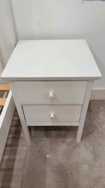 Photo of free White double bed and 2 bedside tables (Locksbottom BR6) #1