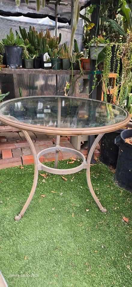 Photo of free Glass metal table (san jose, ca) #2