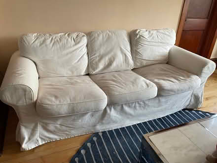 Photo of free White sofa IKEA Ektorp, super comfy (Ukrainian Village) #1