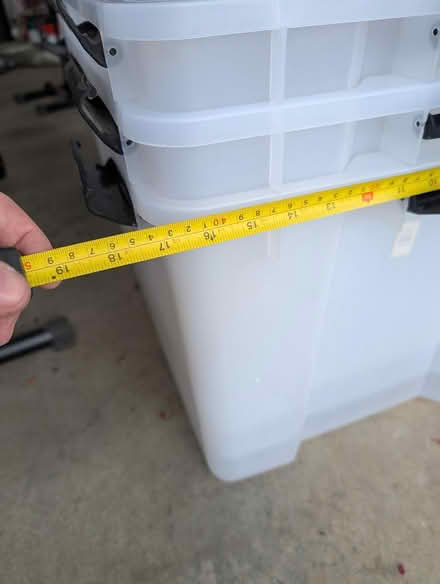 Photo of free Large bins, clear, x3 (Folsom) #2