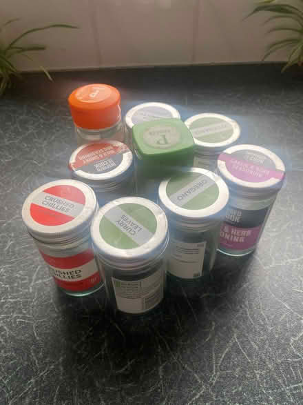 Photo of free 9 Empty Spice Jars (Urmston M41) #1