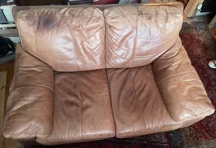 Photo of free 2 seater leather sofa (Kemptown.) #4